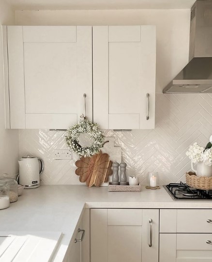 Chevron Kitchen wall tiles