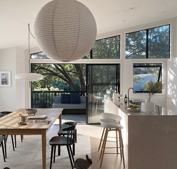 farmhouse dining area