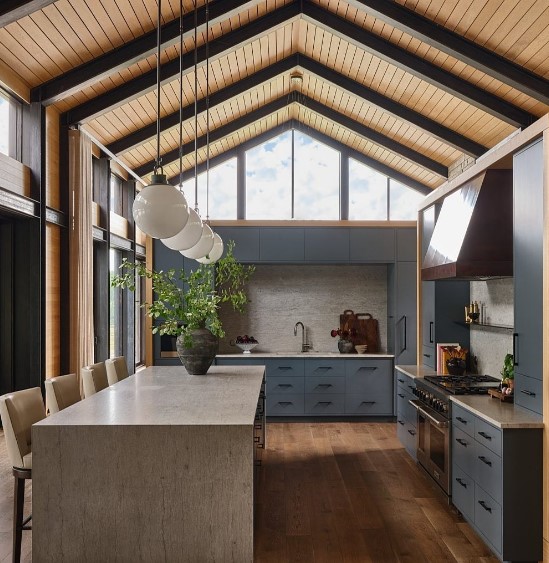 Vaulted Kitchen Ceiling 